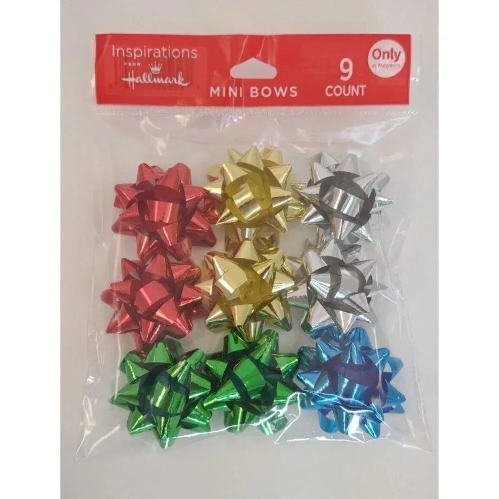 Hallmark Bows Mini 9 count multicolor
